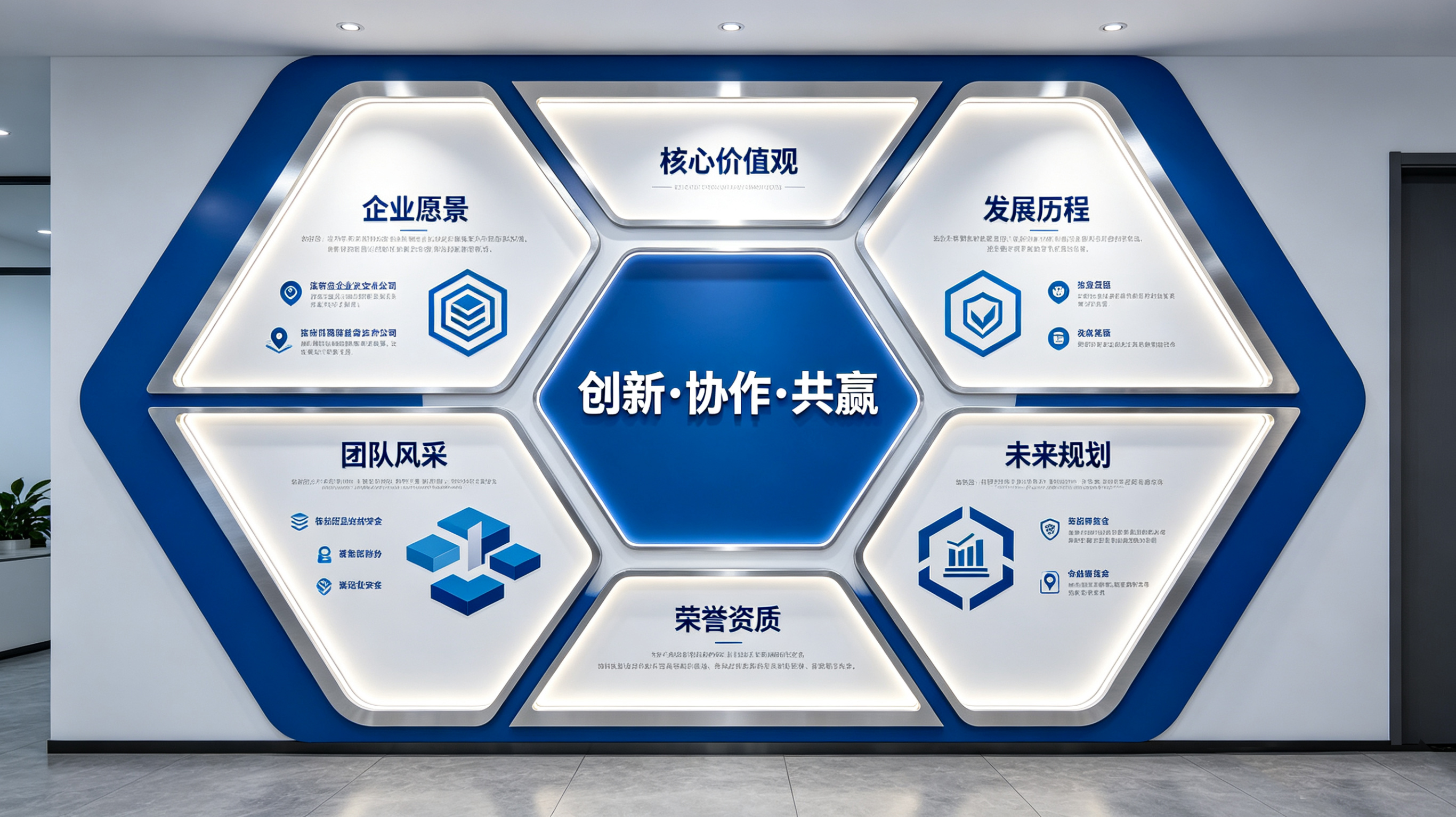 上林企业文化墙六边形避坑指南（新手常犯5个错误）